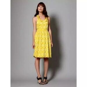 Lauren Moffatt Silk Halter Dress, size 12, silk lined, flowy & lightweight